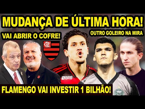 MUDANÇA DE ULTIMA HORA NO FLAMENGO! DIRETORIA VAI INVESTIR 1 BILHÃO NO FUTEBOL! OUTRO GOLEIRO MIRA! 