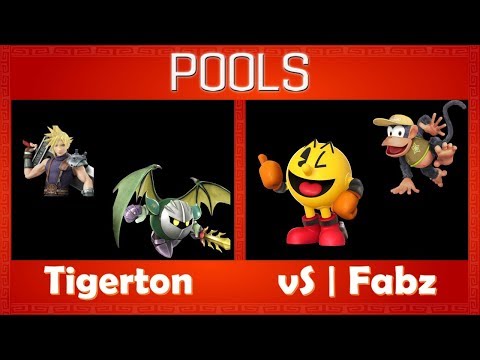 BailRiGG 3 Pools Tigerton (MetaKnight/Cloud) Vs vS|Fabz (PacMan/Diddy Kong)