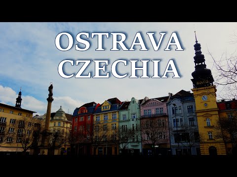 Walk in Ostrava, Czechia | Spacer po Ostrawie, Czechy | 4K City Tour