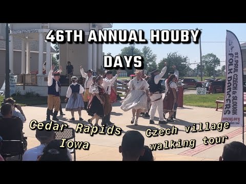 Walking tour of the 46th annual Houby days in the Czech Village, Cedar Rapids Iowa.