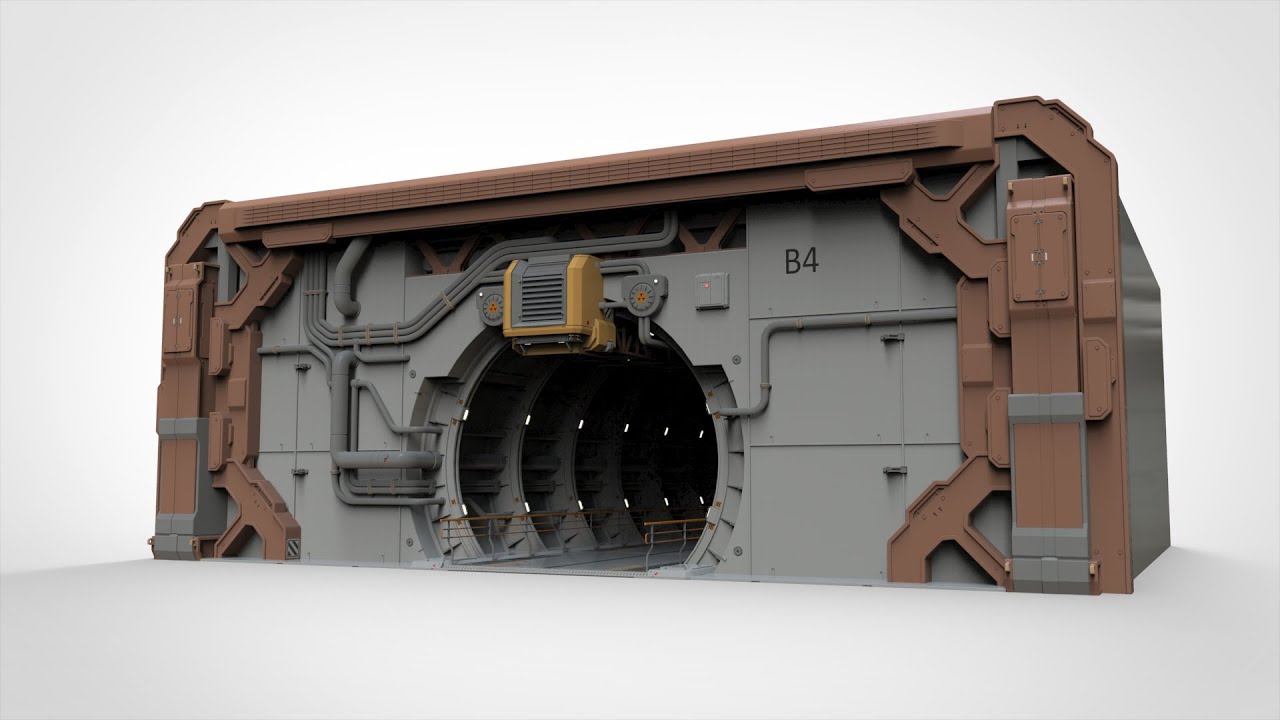 Sci-fi architecture 4 3D Model