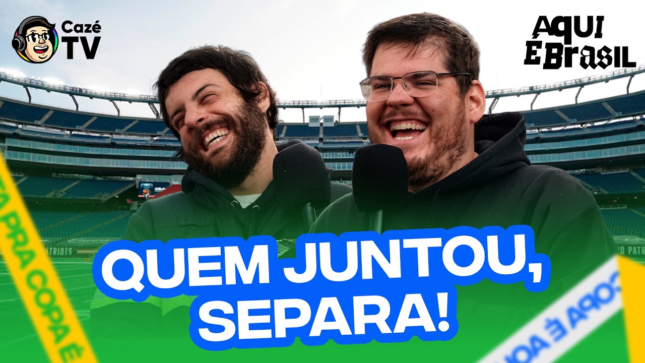CAZÉ E DEFANTE JUNTOS PELA PRIMEIRA VEZ! APRONTANDO NO ESTÁDIO DO AMISTOSO DO BRASIL | AQUI É BRASIL