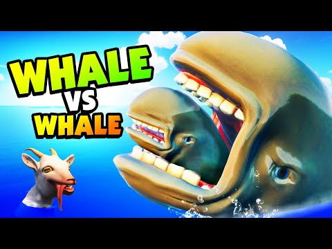 Crazy GOAT Feeds a Whale to the SEA MONSTER! - Goat Simulator 3