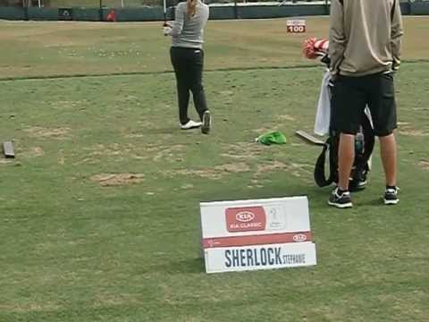 stephanie sherlock's golf swing