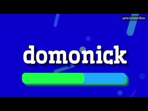 DOMONICK - Unlock the Mysteries of Pronouncing 'Domonick'! Is it Doh-mon-ick or Dome-oh-nick? L