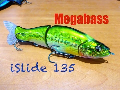 Vobler Megabass I-Slide 135SW 13.5cm 34g GP Pearl Skeleton Ochiayu S