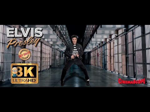 Elvis Presley - Jailhouse Rock 8K ⭐Live From The Jail UHD ⭐ 1957 AI Colorized Enhanced