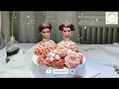 Doll Cake - Flower Cake - Instructions For Making Flower Cakes