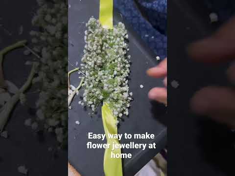 Easy way to make flower jewellery at home