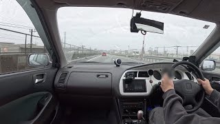 雨の圏央道(入間ー八王子JCT) - Accord CL3
