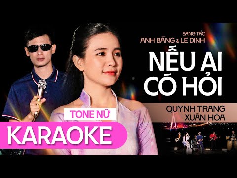 [KARAOKE] NẾU AI CÓ HỎI - Hát với Xuân Hòa (Thiếu giọng nữ)