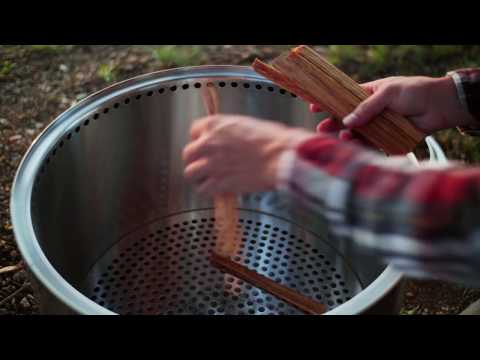 Solo Stove Bonfire 19 1/2-Inch Round Wood Burning Fire Pit - Stainless