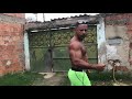 Muscle worship super green hero