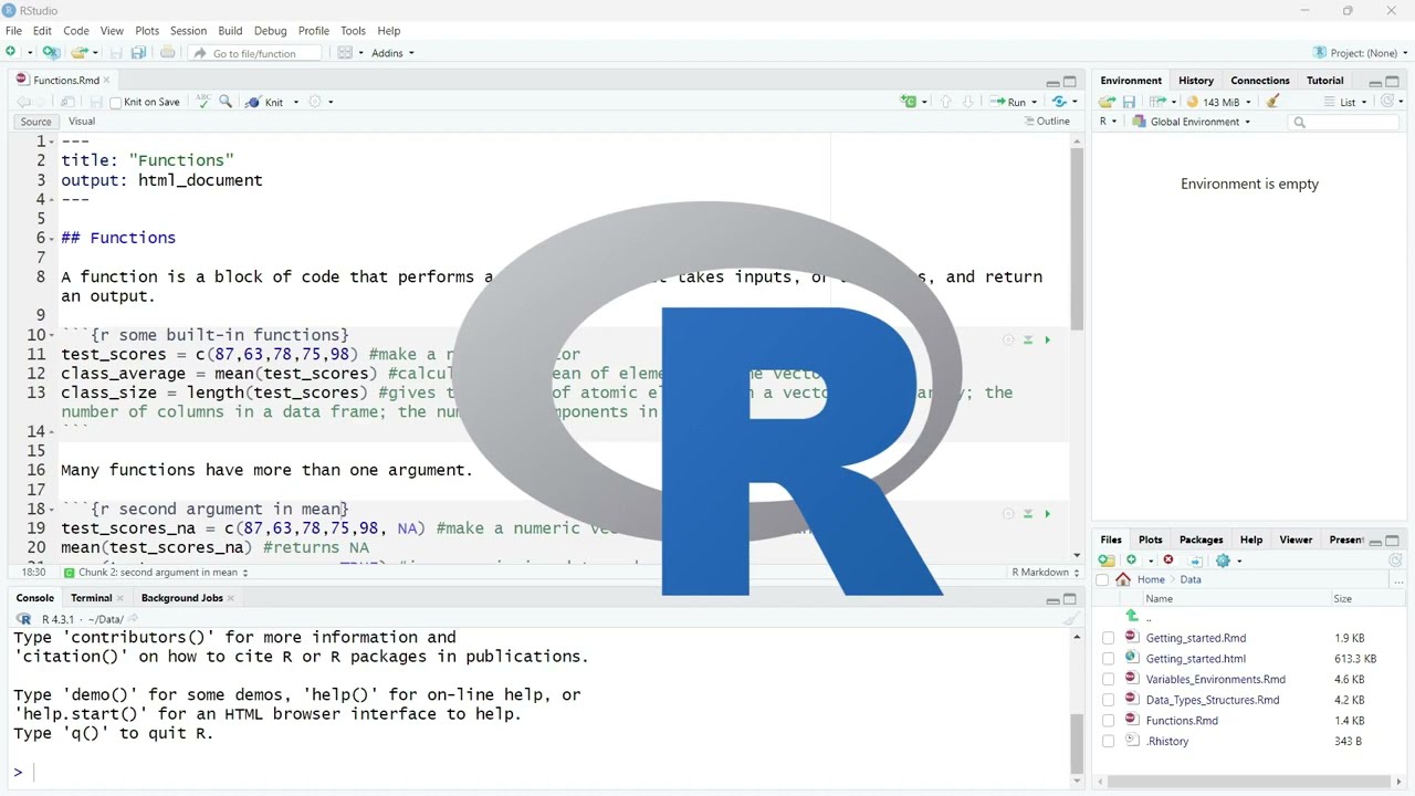 R Programming 101 - 04 Functions