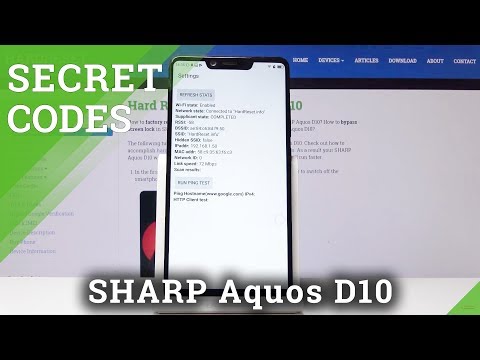 Secret Codes in SHARP Aquos D10 - Service Mode / Test Menu