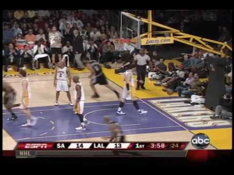 Tim Duncan's Jam Vs Lakers (4.3.08) HQ