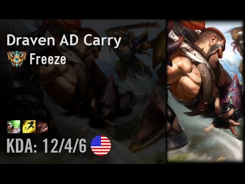 Draven AD Carry vs Lucian - Freeze - NA Challenger Path 6.4