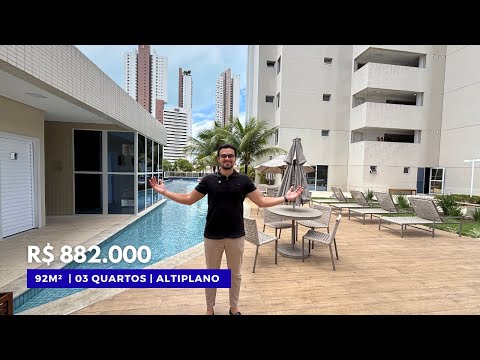 APARTAMENTO NOVO COM 03 QUARTOS + DCE NO ALTIPLANO POR R$ 882 MIL