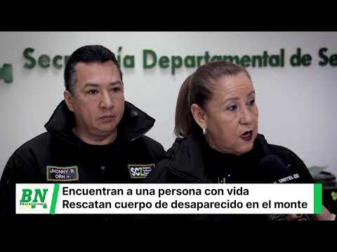 Gobernación informa del rescate de una persona desaparecida, y de la recuperación de un cuerpo