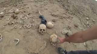 Ancient Burial Site Vandalized Next to Road in Peru