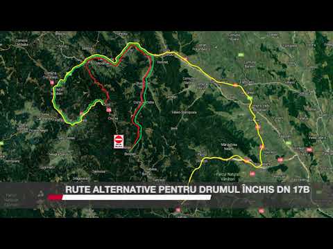 Rute alternative pentru drumul închis DN 17B