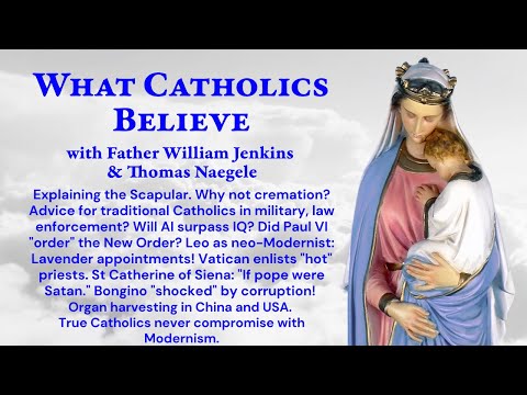 Scapular? No cremation. Military&law enforcement advice. New Order decreed? AI vs IQ? Satan as Pope?