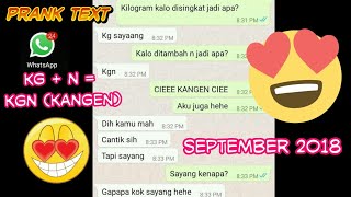 Download lagu Dijamin Baper & ngakak! Prank Text Whatsapp terbaru 'tau ga kepanjangan kilogram?' mp3
