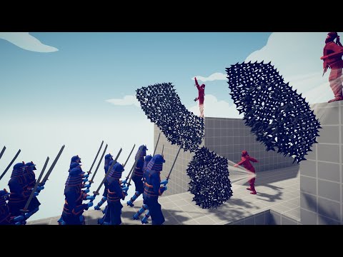3x NINJA GOD vs EPIC SIEGE ARMY | Totally Accurate Battle Simulator TABS