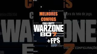 Melhores configurações para aumentar o fps no cod warzone bo7! Acabar travadas e reduzir o delay cod