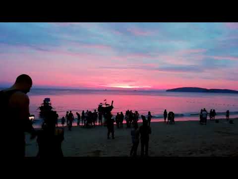 Sunset at Ao Nang Beach, Krabi