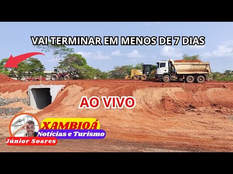 AO VIVO Aterro da Cabeceira da Ponte Xambioá Tocantins divisa com São Geraldo-PA na BR 153