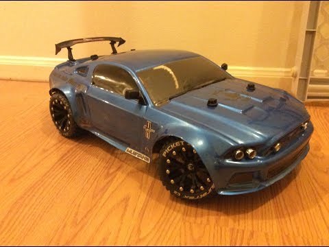 TURNING A 1/10 TRAXXAS SLASH TO A 1/8 TRAXXAS MUSTANG SLASH