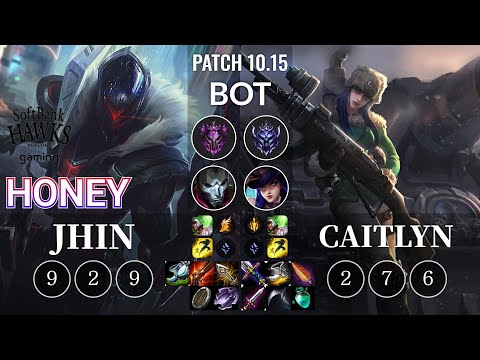 SHG Honey Jhin vs Caitlyn Bot - KR Patch 10.15