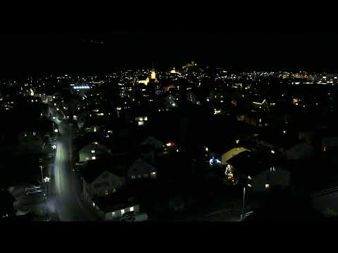 Standseilbahn 8887.01 Mels - Stoffel Mels - Bergfahrt Nacht 2020 - funicular Switzerland