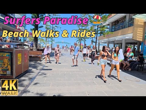 Surfers Paradise Gold Coast - 4k Beach Walks & Rides 🏝️ 9 Jan 2026