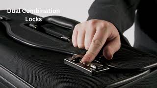 Alpine Swiss Wheeled Briefcase |  4 Replaceable Wheels | Pilot Lawyer Litigator Attache Case