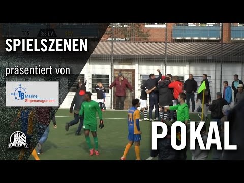 FC Teutonia 05 - SC Victoria Hamburg (4. Runde, Pokal der 1. Herren 16/17) - Spielszenen