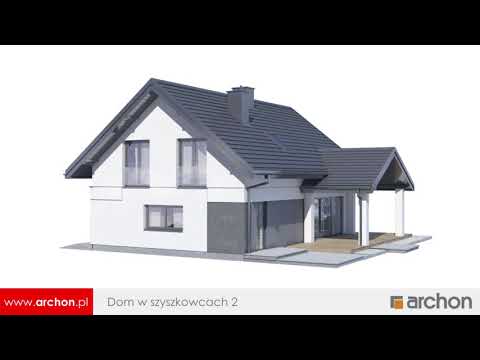 Dom w szyszkowcach 2 - Nowoczesny dom zadaszonym tarasem I ARCHON+ Projekty Domów