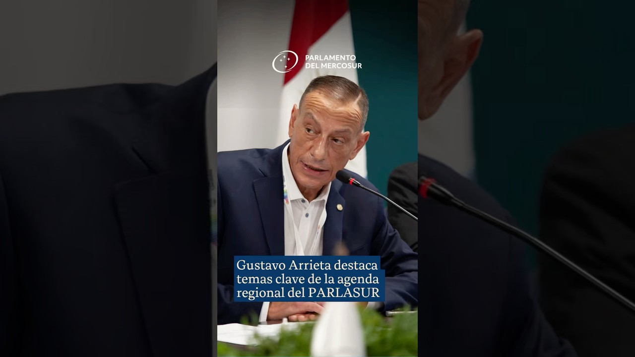 Gustavo Arrieta destaca temas clave de la agenda regional del PARLASUR