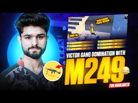 M249 + M249 vs CONQUEROR LOBBY😂| BGMI HIGHLIGHT
