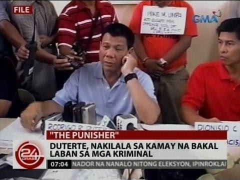 24 Oras: Duterte, nakilala sa kamay na bakal laban sa mga kriminal