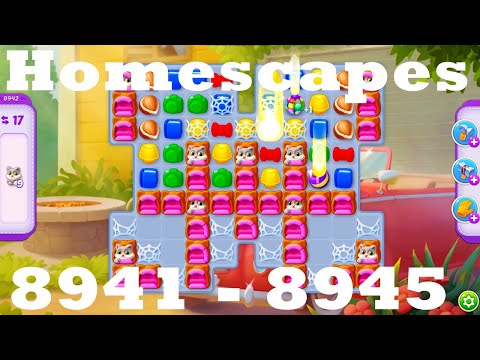 Homescapes Level 8941 - 8945 HD | 3 - match game | gameplay | android | ios | 8942 | 8943 | 8944