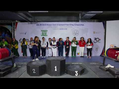 IPF 25 World Masters Classic Powerlifting Women M1 84 - +84kgs
