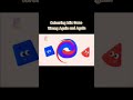 Color Blocks red and blue Mix to make orange