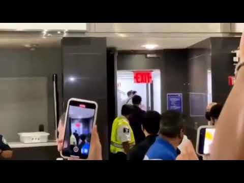 BTS Arrives in New York JFK airport & meets army ( BTS in Newyork UN united nations meeting )