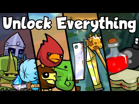 How To Unlock EVERY Character, Pet Orb, Weapon, & Item In Castle Crashers!