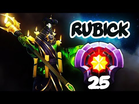 FIRST LEVEL 25 RUBICK - Dota 2 Gameplay Compilation