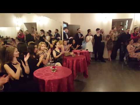  Helga Domashova  and  Alexei Barbolin  are  dancing  to  the  tango  "  Muchacha  "  by  Héctor Varela  in  2018