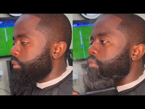 How to use Beard Straightener | Hot Comb at gents barbershop kano home of aesthetic