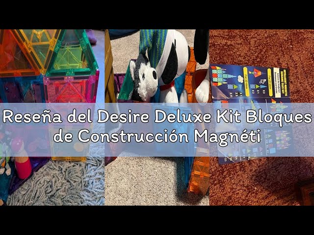 Vídeo relacionado con Desire Deluxe - Juego de bloques magnéticos de construcción para niños (100 piezas) - Aprender con imanes STEM - Juguete educativo de construcción para niños de 3 años en adelante - Desarrollo